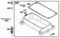 Base Diagram and Parts List for 233461-2540-01  Briggs and Stratton Engine